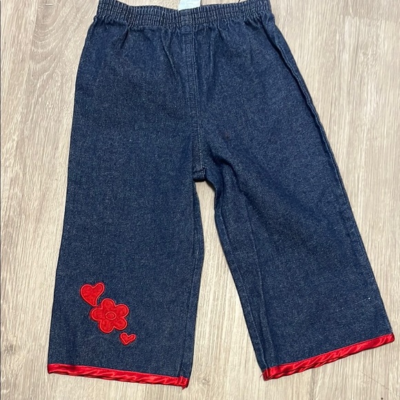Kids Denim Pants with Red Accents - Picture 1 of 1